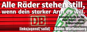 Banner Bahnstreik (1)